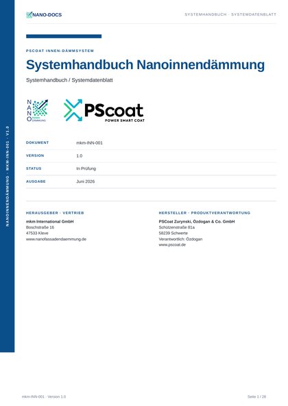 Vorschau: Systemhandbuch Nanoinnendämmung